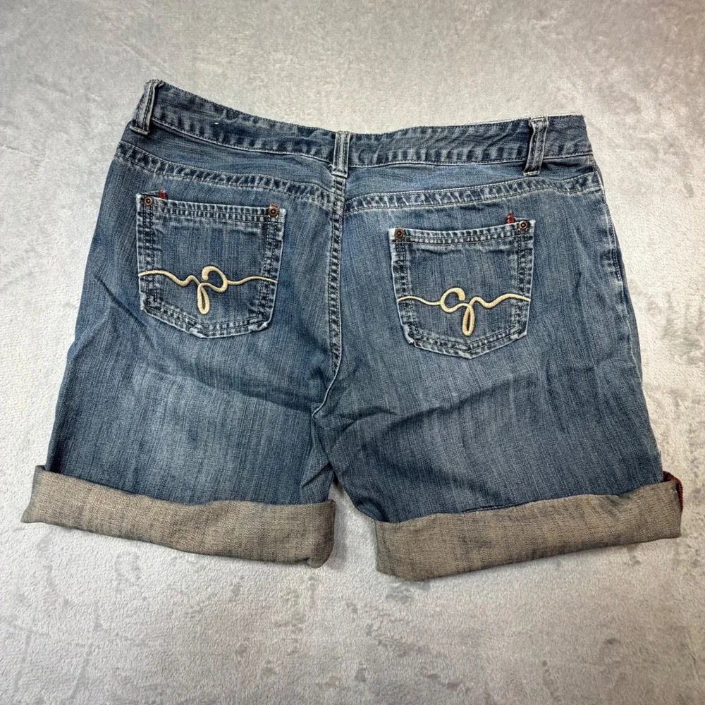Vintage Selvedge Guess Jeans Denim Bermuda Shorts‎ 34 Blue 100% Cotton Y2K 2000s